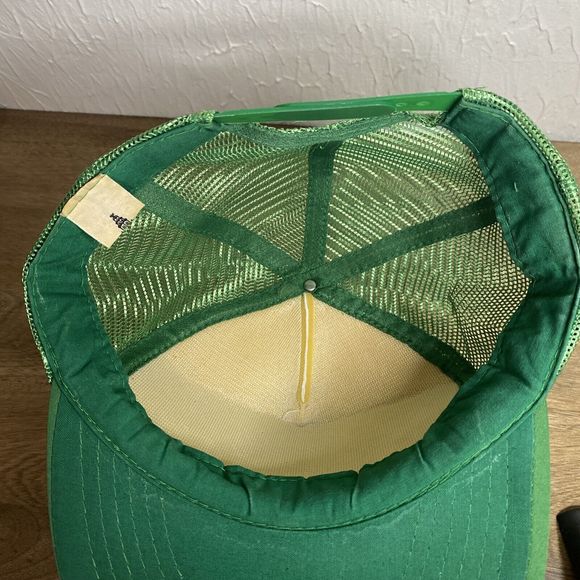 Vintage Shandon Headwear Ireland Hat Cap Irish Clover Mesh Foam Snapback Trucker - Picture 12 of 16